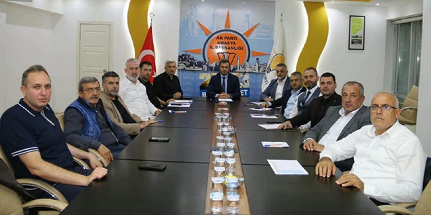 AK Parti Amasya İl Başkanlığı İlçe  Koordinatörleriyle Toplantı Yaptı