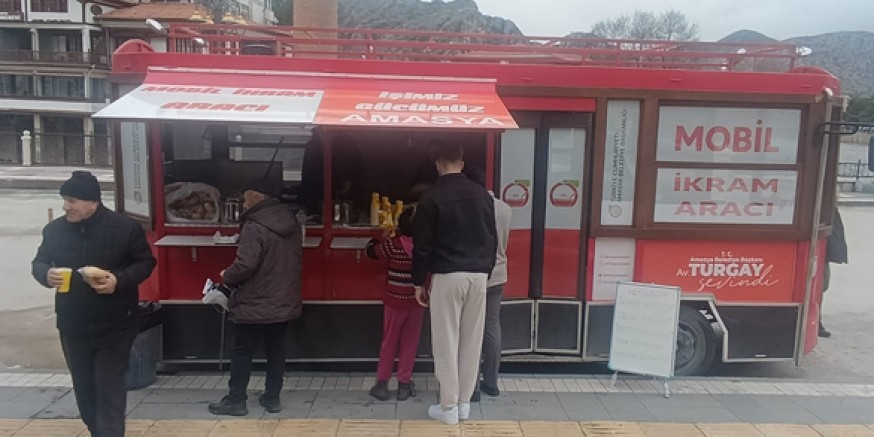 Amasya Belediyesi’nin Mobil  Çorba Hayrı Devam Ediyor