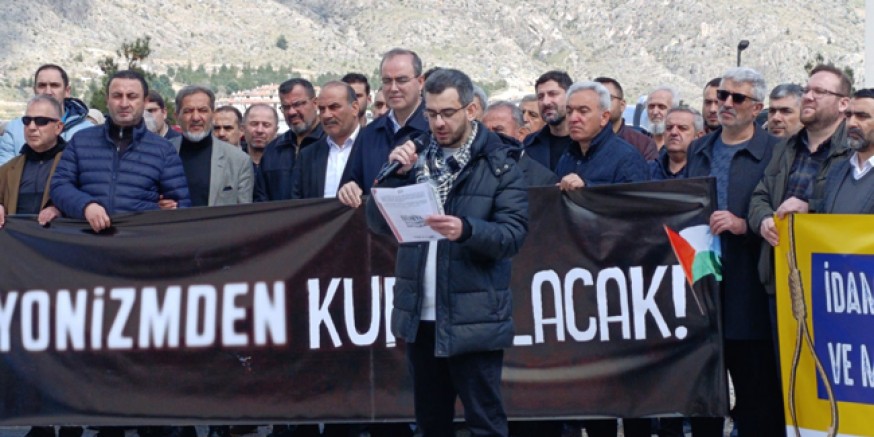 Amasya’da İsrail Saldırıları Protesto Edildi