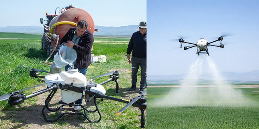 Amasya DSYB’den Tarımsal Üretimde Drone Destekli İlaçlama Çalışması