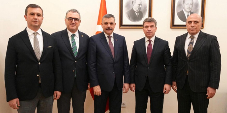 Amasya Protokolünden İçişleri  Bakanı Mustafa Çiftçi’ye Ziyaret