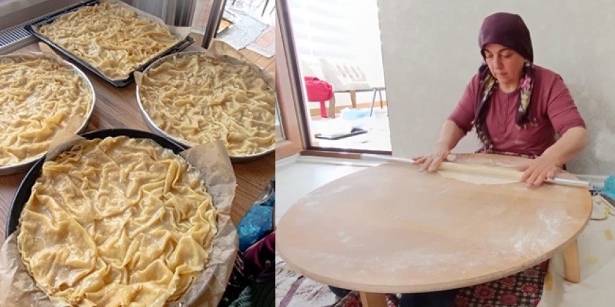 Bayramın Geleneksel Lezzeti Su Böreği İçin Kollar Sıvandı