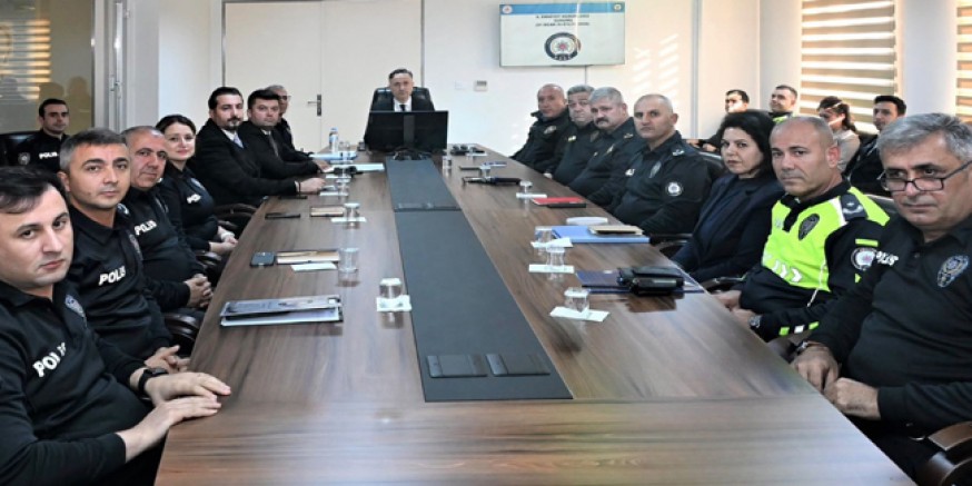 Emniyet Müdürü Aktaşgül Başkanlığında Güvenlik Toplantısı