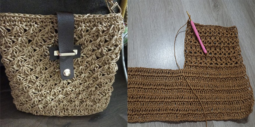 Kadınların Yeni Örgü Akımı; Evde Örülen Kâğıt İp Çantalar