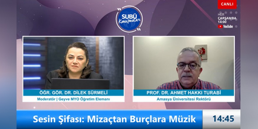 Rektör Turabi, SUBÜ Konuşmaları’na Konuk Oldu