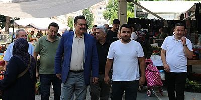 AK Parti Heyetinden Bahçeleriçi Kapalı Pazar Ziyareti
