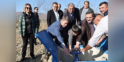 Amasya’da 150 Hektarı Sulayacak  Tesis Yapılan Törenle Hizmete Açıldı