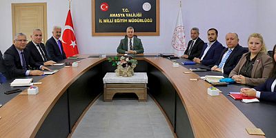 Amasya’da Eğitim Çalışmaları Değerlendirildi
