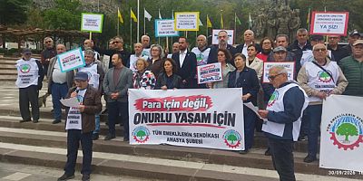 Amasya’da Emeklilerden “Onurlu Yaşam” Çağrısı