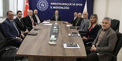 Amasya’da Gençlik ve Spor Çalışmaları Değerlendirildi