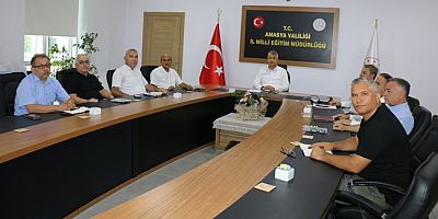 Amasya’da Haftalık Eğitim-Öğretim Değerlendirme Toplantısı Gerçekleştirildi