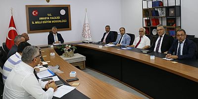 Amasya’da Haftalık Eğitim-Öğretim Değerlendirme Toplantısı Yapıldı