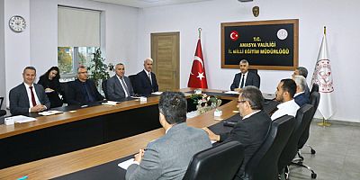 Amasya’da Haftalık Eğitim-Öğretim Değerlendirme Toplantısı Yapıldı