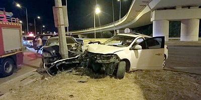 Amasya’da İki Otomobil Çarpıştı: 4 Yaralı
