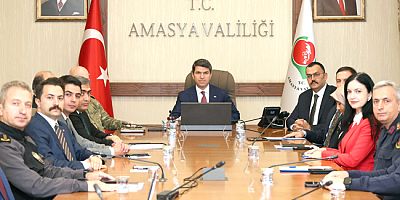 Amasya’da İl Güvenlik ve Asayiş Toplantısı Yapıldı