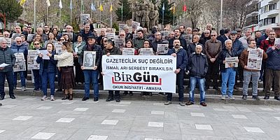 Amasya’da İsmail Arı Protestosu: “Gazetecilik Suç Değildir”