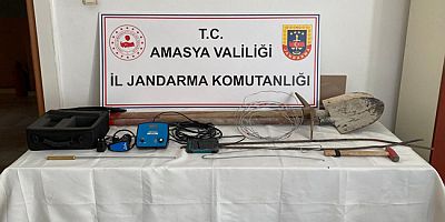 Amasya'da Kaçak Kazıya Suçüstü; 11 Gözaltı