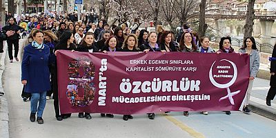 Amasya’da Kadınlar 8 Mart’ta Yürüdü