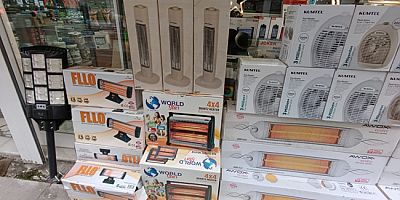 Amasya’da Kışa Hazırlık; Esnaf Isıtıcıları Tezgâha Çıkardı