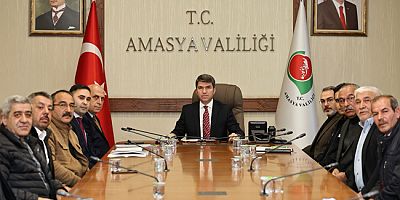 Amasya’da Muhtarlar Sorun ve Taleplerini Vali Bakan’a İletti