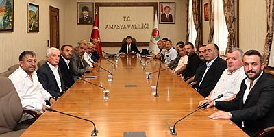 Amasya’da Muhtarlardan Vali Bakan’a Ziyaret