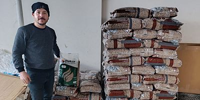 Amasya'da Peletli Sobanın Yakıtı Gül Ticaret’te