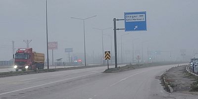 Amasya’da Sis Etkili Oldu, Görüş Mesafesi Düştü