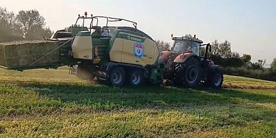 Amasya DSYB Tarım Makine Parkı Sahada: Yonca Hasadı Başladı