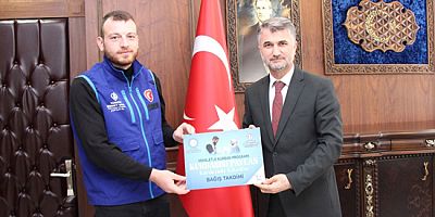 Amasya İl Müftüsü Yavuz Kurban Bağışını TDV’ye Yaptı