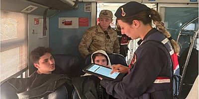 Amasya Jandarmasından Trende Güvenlik Denetimi