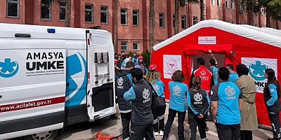 Amasya UMKE’den Kritik Eğitim: Acil Müdahale Ünitesi Kurulumu Anlatıldı