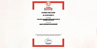 Amasya Üniversitesi’nden Patent Başarısı