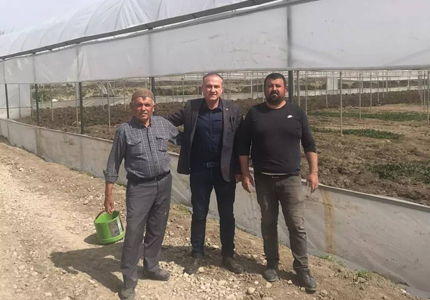 Atso Başkanı Kırlangıç Çiftçileri Ziyaret Etti