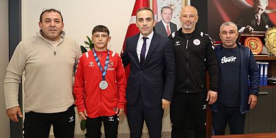 Balkan İkincisi Bilal Arda Kuzucu’ya Tebrik