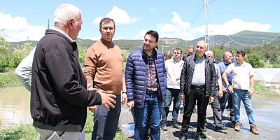 Başkan Uzun, Selden Etkilenen Köylerde İncelemelerde Bulundu