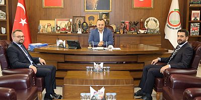 Belediye Başkanı Turgay Sevindi  Sağlık Yöneticilerini Ağırladı
