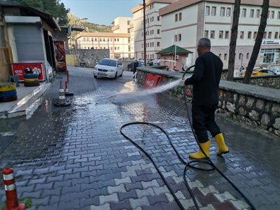 Belediye Ekiplerinden Ramazan Ayı Temizliği
