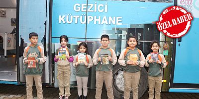Bu Kütüphane ile Kitaplar  Öğrencilerin Ayağına Gidiyor