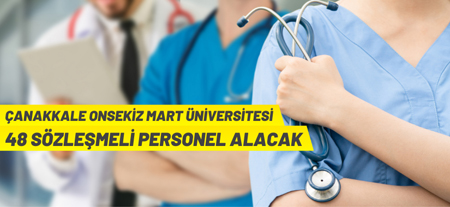Çanakkale Onsekiz Mart Üniversitesi Sözleşmeli Personel Alacak