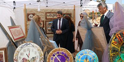 Cengiz Mete, Amasya'da Halk Eğitimi Merkezi Sergilerini Ziyaret Etti