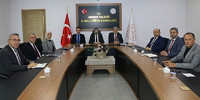 Cengiz Mete, İl Milli Eğitim Şube Müdürleriyle İstişarede Bulundu