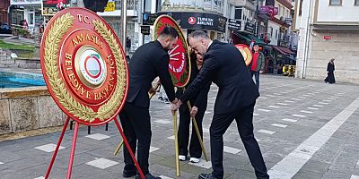 CHP Amasya 10 Kasım’da Atatürk Anıtına Çelenk Sundu