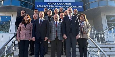 CHP Amasya İl Örgütünden Esnaf ve Sanatkârlar Odaları Birliği’ne Ziyaret