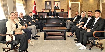 CHP Heyetinden Müdür Saraç’a Hayırlı Olsun Ziyareti