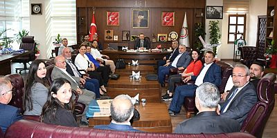 CHP Merkez İlçe Yönetiminden Başkan Sevindi’ye Ziyaret