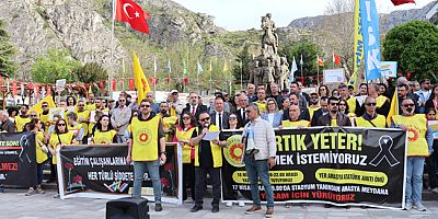 Eğitim Sen’den Amasya’da “Yaşam İçin Yürüyoruz” Yürüyüşü