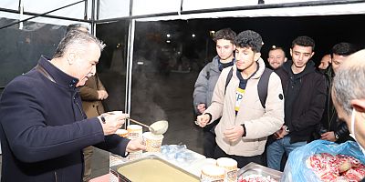 Finallere Hazırlanan Öğrencilere Çorba İkramı