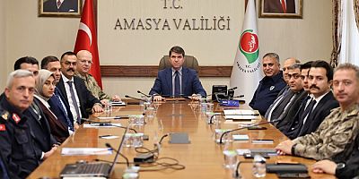 Huzurun Şehri Amasya’da Güvenlik ve Asayiş Toplantısı Yapıldı