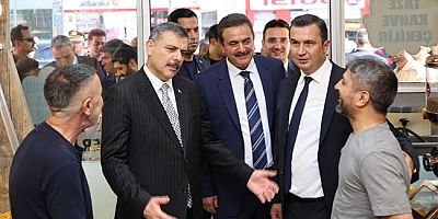 İçişleri Bakanı Çiftçi Esnafı Ziyaret Etti