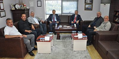 İl Defterdarı ve Gelir Müdüründen  AESOB Başkanı Köse’ye Ziyaret